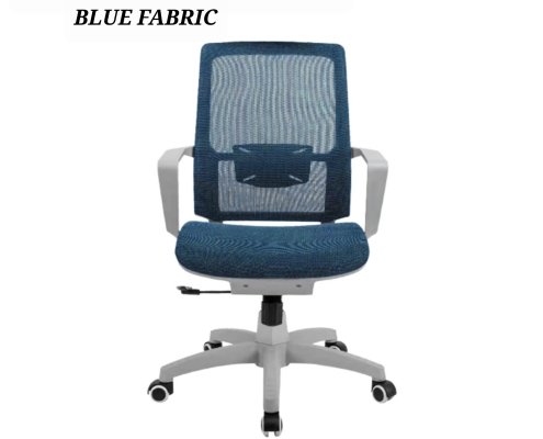 M 27 GREY MB CHAIR BLUE FABRIC