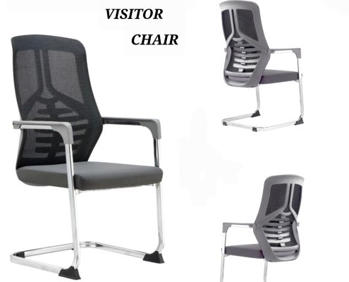 NAMASKAR GREY VISITOR CHAIR